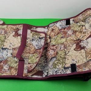 USA Bovano Tapestry Large Rolling Travel Foldable